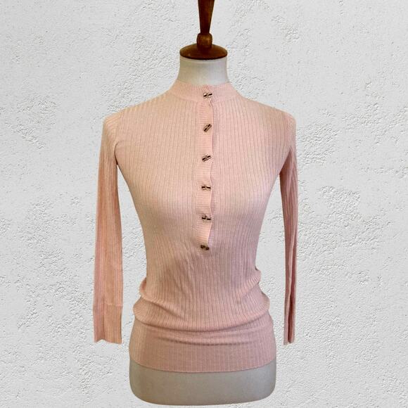 Eco Friendly Bamboo Pastel Pink Knit by Avita Coop - Picture 3 of 6